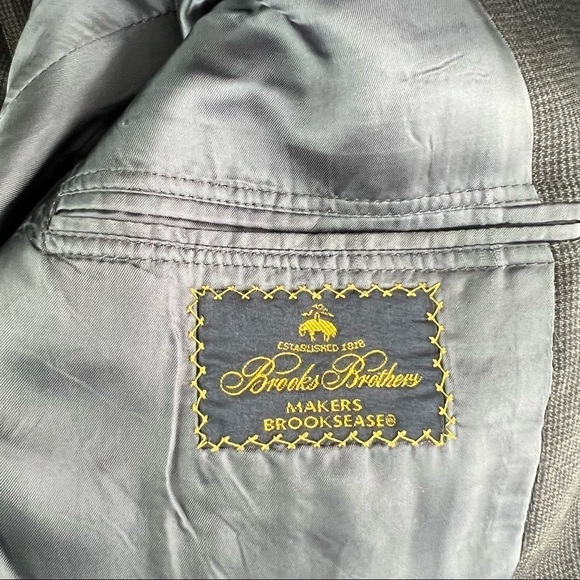 Brooks Brothers grey suit jacket size L - Picture 8 of 9
